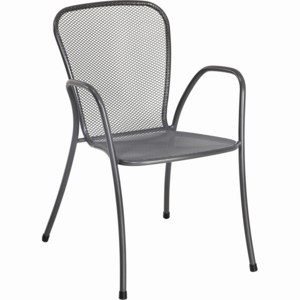 Stohovatelná zahradní židle INTENSO 1 (šedá) Šedá