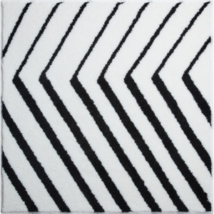 Grund STRIPE - Čtvercová předložka 90x90 cm, bílá