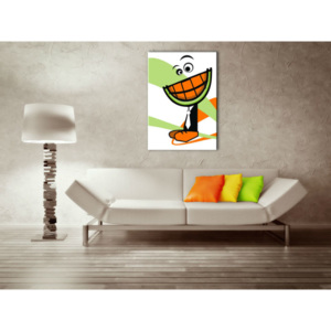 Ručně malovaný POP Art MELOUN 1 dílný 70x100cm