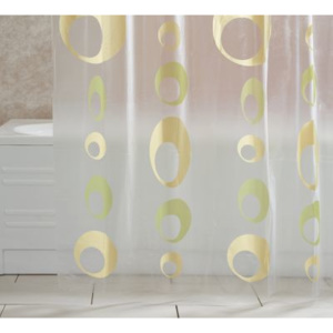 Grund Koupelnový závěs EVELINE PEVA, žlutozelený, 120x200 cm