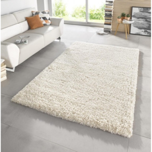 Chlupatý kusový koberec Venice 102571 krémový Typ: 80x150 cm