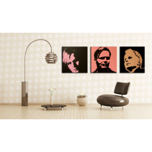 Ručně malovaný POP Art Herbert Grônemeyer 3 dílný 150x50cm
