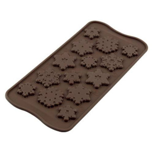 Silikonová forma na čokoládu – sněhové vločky - Silikomart - Silikomart