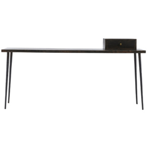 Černý konzolový stolek Club 180x45x75 cm, Vemzu