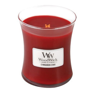 WoodWick – vonná svíčka Skořice a vanilka, 275 g