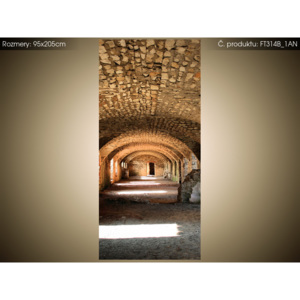 Fototapeta Hradní valená klenba s lunetami 95x205cm FT314B_1AN (Různé varianty)