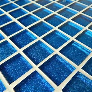 MOSAGRES No-22376 Mozaika 300x300x8mm glitr modrá