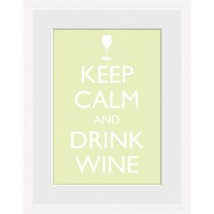 Obraz na zeď - Keep Calm - Wine (White)