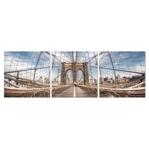 Obraz na zeď - Brooklyn bridge, (120 x 40 cm)