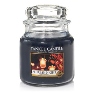 Yankee Candle – vonná svíčka Autumn Night, střední 411 g