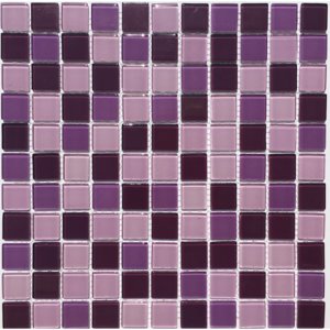 Skleněná mozaika fialová mix MSN263