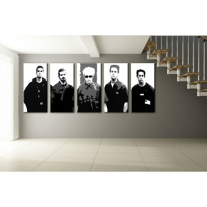 Ručně malovaný POP Art LINKIN PARK 5 dílný 200x80cm