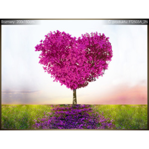 Fototapeta Růžový strom lásky 200x150cm FT2503A_2N (Různé varianty)