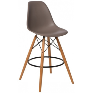 Designová barová židle DSW, šedá