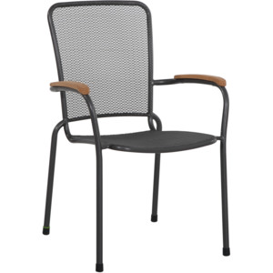 Stohovatelná židle MALAGA 2 (tmavě šedá) Šedá