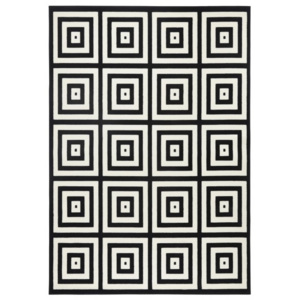 Moderní kusový koberec Capri 102546 černo-bílý Typ: 70x140 cm