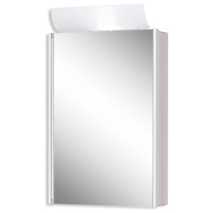 Jokey Plastik SINGLE ALU Zrcadlová skříňka - aluminium 124211020-0190