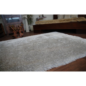 Kusový koberec LOVE SHAGGY stříbrnošedý 80x150