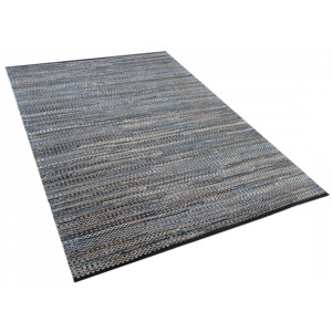 Tmavě modrý bavlněný koberec 160x230 cm - TALAS