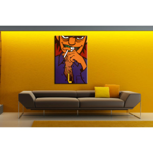 Ručně malovaný POP Art Gorilazz 1 dílný 70x100cm