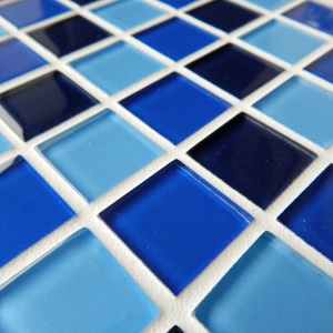 MOSAGRES No-211 Mozaika 30 x 30 cm sklo modrá mix