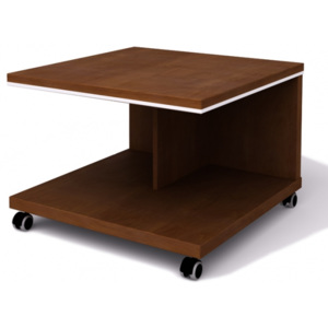 Konferenční stolek mobilní TopOffice 70 x 70 cm višeň