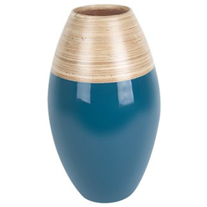 PRESENT TIME Sada 2 ks − Dekorační váza Bamboo Cone S – modrá, Vemzu