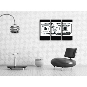 Ručně malovaný POP Art AL CAPONE 3 dílný 120x80cm