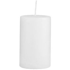 Bílá svíčka 6x10 cm sada 2 kusů, Vemzu