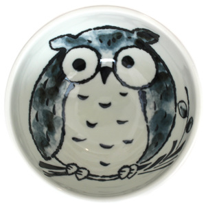 MIJ Miska Kids Owl Design 16 cm 300 ml růžová