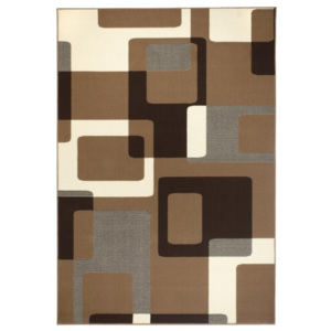 Moderní kusový koberec Hamla 101602 hnědý Typ: 80x150 cm
