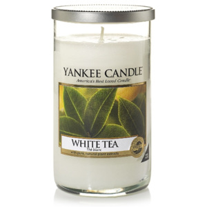 Yankee Candle – Décor vonná svíčka White Tea, střední 340 g