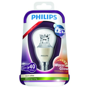 Philips, LED Warmglow 40W E14 WW 230V P48 CL D/4, 8718696453568