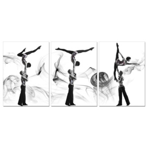 Obraz na zeď - Pár akrobatických tanečníku, (150 x 70 cm)