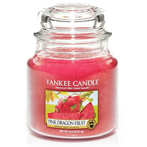 Yankee Candle – vonná svíčka Pink Dragon Fruit, střední 411 g