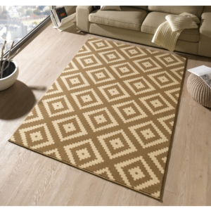 Moderní kusový koberec Hamla 102334 hnědý Typ: 80x150 cm