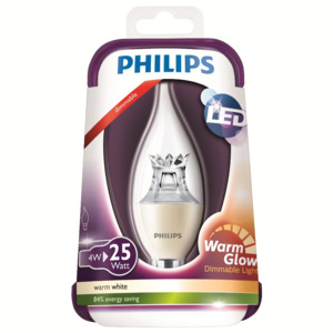 Philips, LED Warmglow 25W E14 WW 230V BA38 CL D/4, 8718696453742