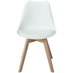 Jídelní židle v bílé barvě F1041 - AKCE