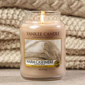 Yankee Candle – vonná svíčka Warm Cashmere, velká 623 g