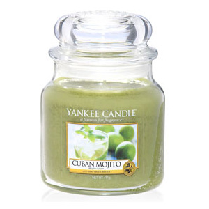 Yankee Candle – vonná svíčka Cuban Mojito, střední 411 g