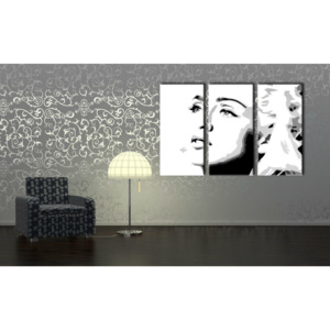 Ručně malovaný POP Art Madonna 3 dílný 120x80cm