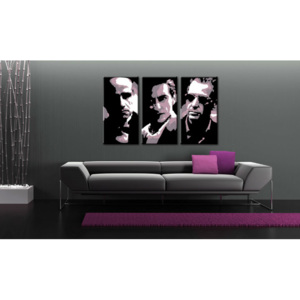 Ručně malovaný POP Art obraz GODFATHER 3 dílný "skladem" god3 / 24h (skladem a ihned k odeslání)