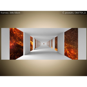 Samolepící fólie Chodba a ohnivý vesmír 268x100cm OK4775A_2L