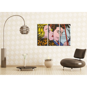 Ručně malovaný POP Art COMIX 3 dílný 120x80cm
