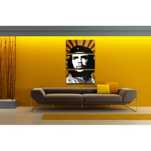Ručně malovaný POP Art Che Guevara 3 dílný 80x120cm