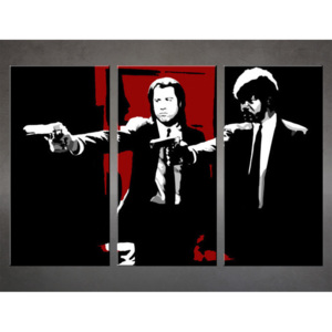 Ručně malovaný POP Art Pulp Fiction 3 dílný 120x80cm