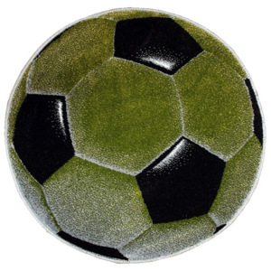 Kusový koberec Gól zelený kruh, Velikosti 80x80cm