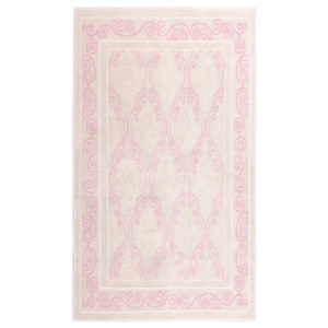 Pudrový bavlněný koberec Floorist Fairy, 80 x 150 cm
