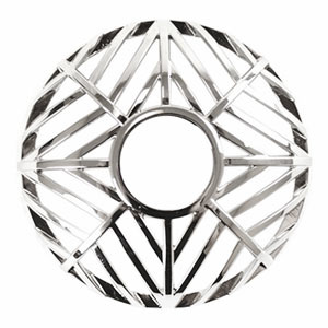 Yankee Candle – Illuma Lid ozdobný prstenec na svíčku Arrow Chrome