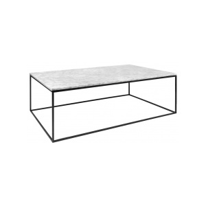 Konferenční stolek Amaro, mramor (Bílá, černá podnož) 9500.626005 Porto Deco